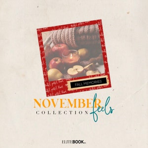 November Feels Collection ZINE by EliteBook Inc. | Digital stickers, Clipart, Goodnotes stickers, Digital Planner Stickers