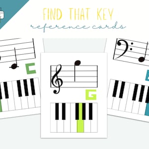 Klaviertasten und Notenblätter Lernkarten, Klavier Noten Noten, Musik Lernspiel, Lernkarten Download, Keyboard Fähigkeiten, Alphabet