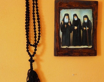 Orthodox Prayer Rope, Chotki, Komboskini, Rosary, 100 Onyx Stone