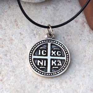 IC XC NIKA Jesus Christ Conqueror Pendant~Byzantine Cross Konstantinato Jewelry~Christian Pendant~Orthodox Necklace