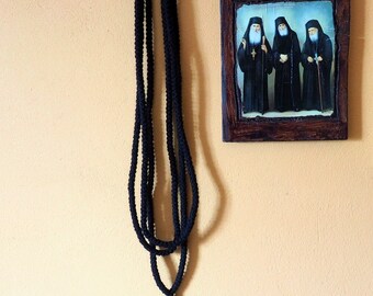 500 Knots 100% Wool NO BEADS Prayer Rope~Orthodox Komboskini~Wool Komboskini~Monastic Komboskini~Prayer Rope with tassel