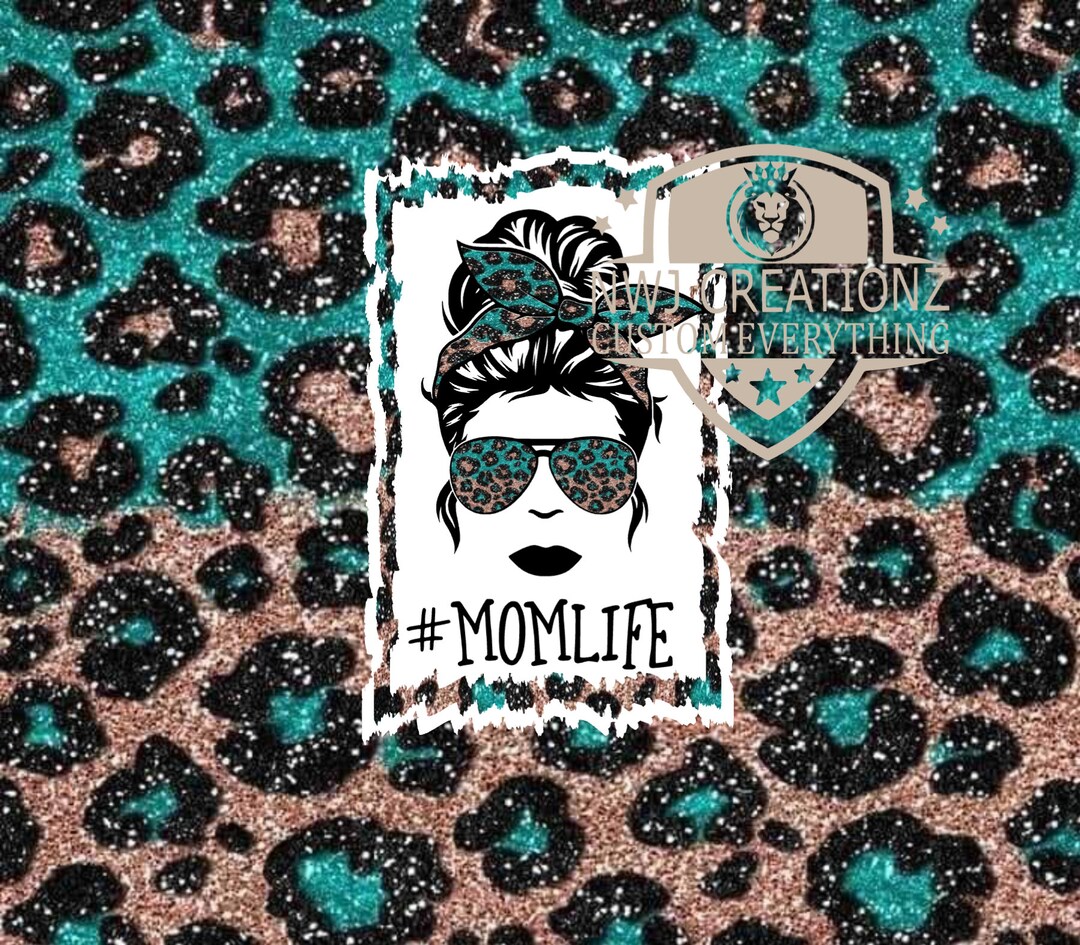 MOM Life Tumbler Png for 20oz Skinny Tumbler Sublimation - Etsy