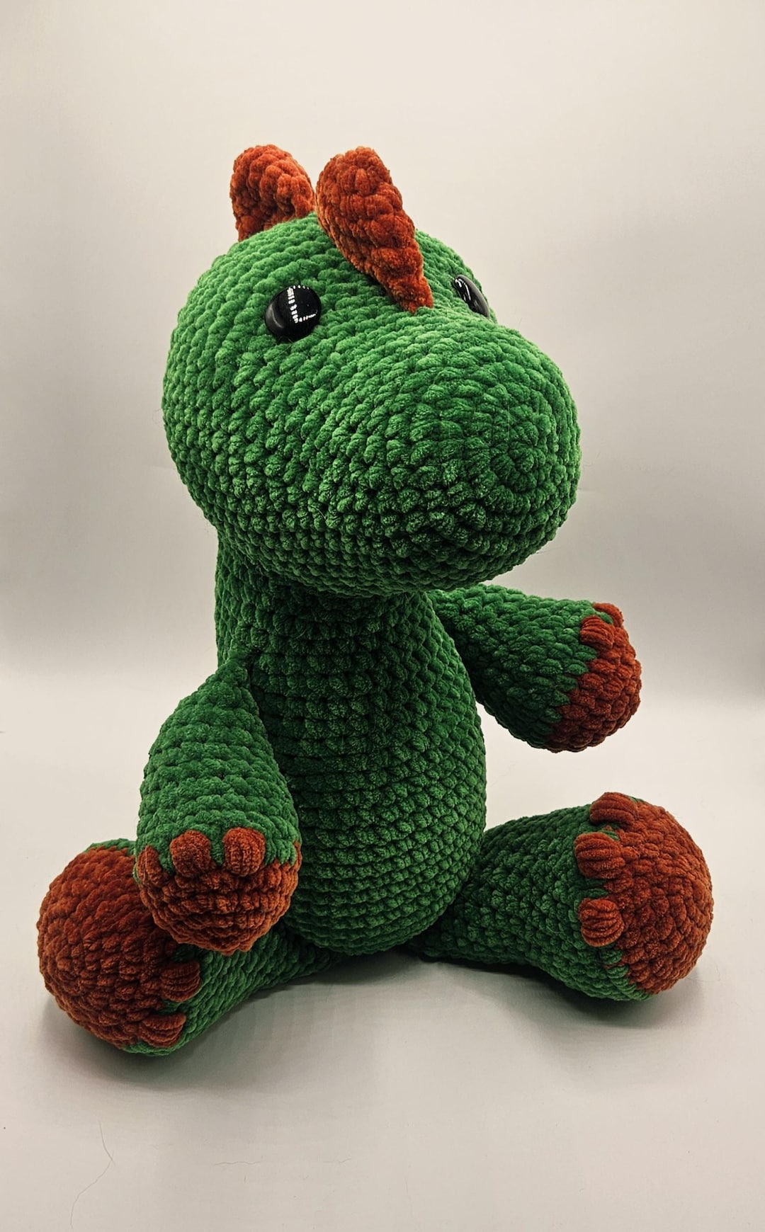 JUMBO Crochet Allosaurus Plush, Amigurumi Dinosaur Plush Stuffed Toy - Etsy