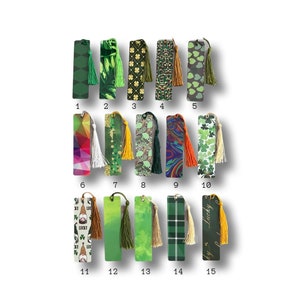 St. patrick&#39;s day | Bookmark | Irish | Small gift | Bright | Bookmark BOHO | Fun Gift | gag gift | Books | Tassels
