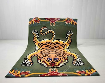 Handgetufteter Wollteppich, Luxus Animal Print Design Teppich