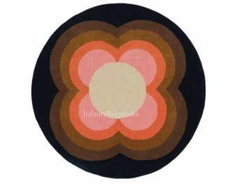 Round Area Rug for Living room Woolen Are rug for Indoor Use Quality Carpet Round Tufted Rug For floor decoration. Customization available