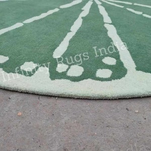 Leaf Shaped Rug Area Rug for Living Room and Rug for Bedroom Aesthetic ...