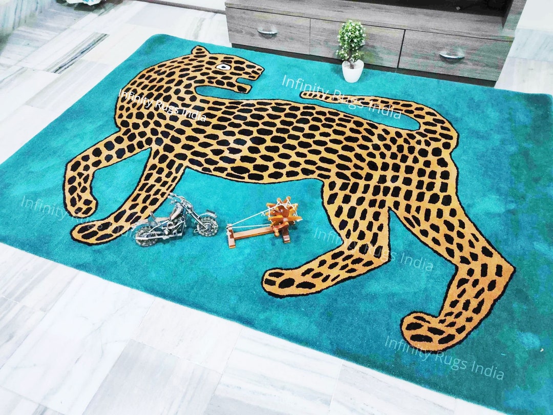Sabertooth Tiger Rug Tibetan Tiger Rug Tufted Tiger Carpet Woolen Area Rug for Bedroom ...
