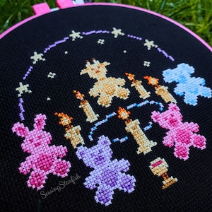 Summoning Sweet Dreams - Cross Stitch Pattern Keeper PDF Printable Digital Chart Pastel