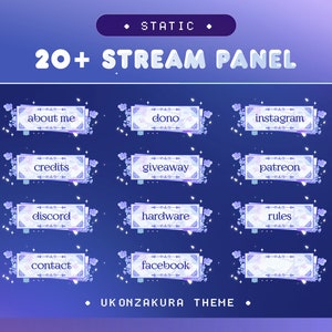 Panel Okunzakura for Twitch, Kick and Youtube/Aesthetic Theme/Alert/Transition/Japan Workspace/Overlay Set/Cozy/Kawai/Vtuber Overlay