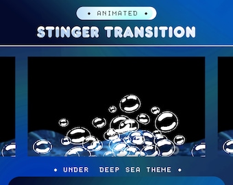 Animierter Stinger Übergang | Tiefsee-Atlantis-Thema (Webm-Dateien)