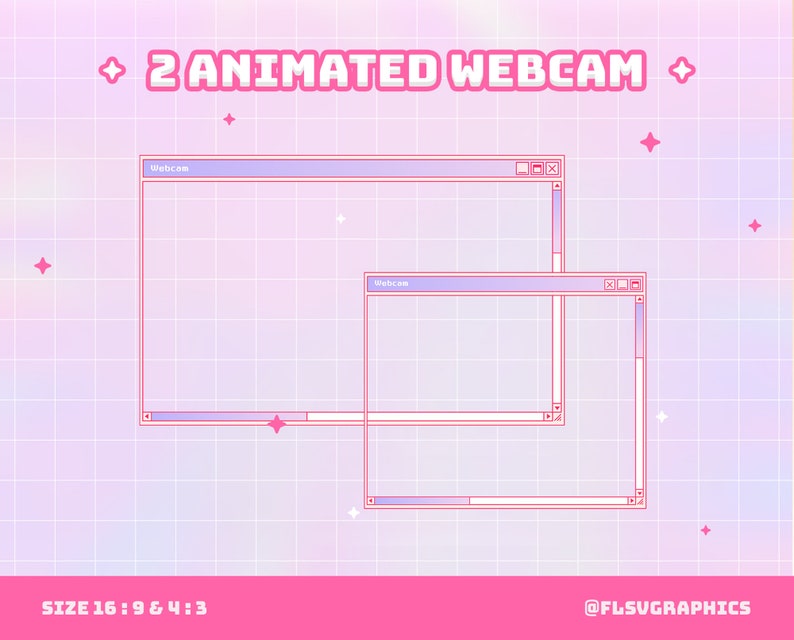 Animated Canva Twitch Overlay Template MS Paint Overlay Etsy Canada