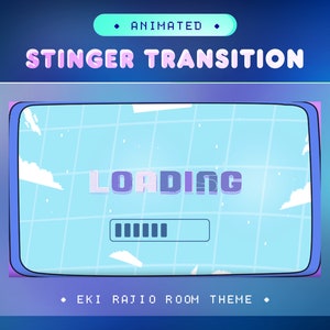 Retro Arcade Animated Stinger Transition for Twitch/Gaming Room Stinger Transition for OBS Studio/Aesthetic Gaming Room Stream Transition
