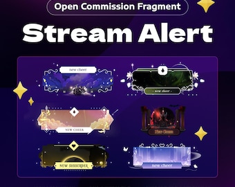 Custom Animated Cute Stream Alerts for Twitch | Kawaii Animated Alert | Twitch Overlay | Super Cute Custom Stream Alerts | Sparkling Effects