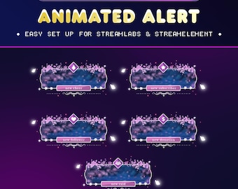 Magical Lotus Pond Animated Stream Alert Package for Twitch/Notification Stream/Nature-Inspired Animated Alerts/Aesthetic Twitch Alerts