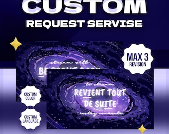 Custom Service for Stream Overlay | Custom Banner | Custom Screen | Customizable Layout | Saparated Assets | Vtuber Assets | Streaming