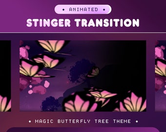 Butterfly Flight Stinger | Fantasy Scene Transition | Twitch Kick YouTube OBS VTuber Streaming
