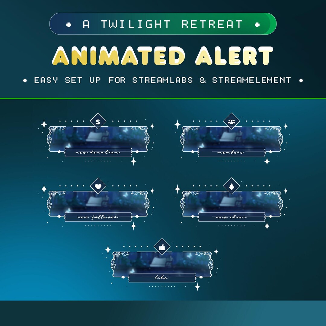 A Twilight Retreat Animated Stream Alert for Twitch/winter in Forest ...