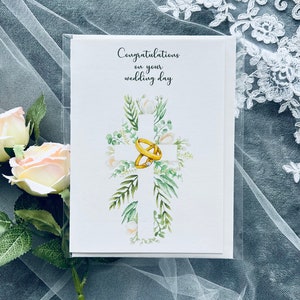 Wedding Card | Catholic wedding, Christian wedding, wedding ring card, matrimony card, wedding note, congratulations wedding