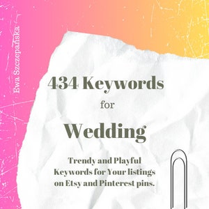 Keywords for wedding, wedding phrases for seo, seo boost, Pinterest growth, Etsy shop services, engagement help