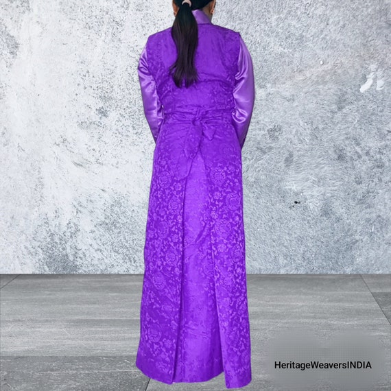 Purple Color Tibetan Traditional Dress,tibetan Chuba With Purple Color Tibetan Traditional Dress,tibetan Chuba With