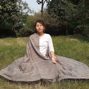Handwoven Himalayan Yak Wool Blanket,Yak Meditation Shawl,Tibetan Yak Wool,Himalayan Yak Wrap,Yak Wool Wrap, UnisexYak Scarf,yak wool shawl