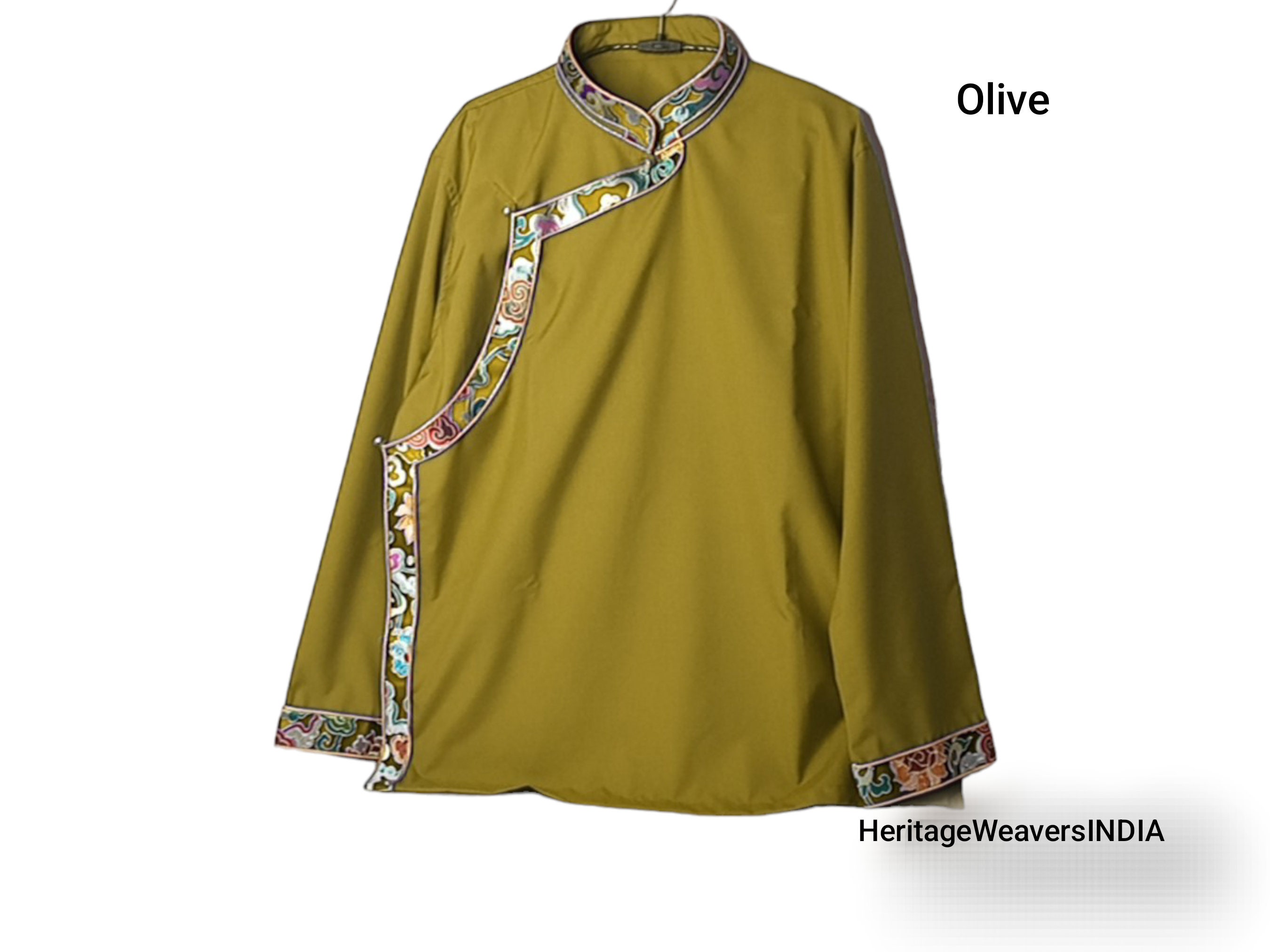 標本 Tibet Cheirotonusmacleayi 59mm Light Green Color Tibetan Traditional Shirt,tibetan Shirt Man Side
