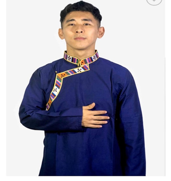 Chemise tibetaine homme sale