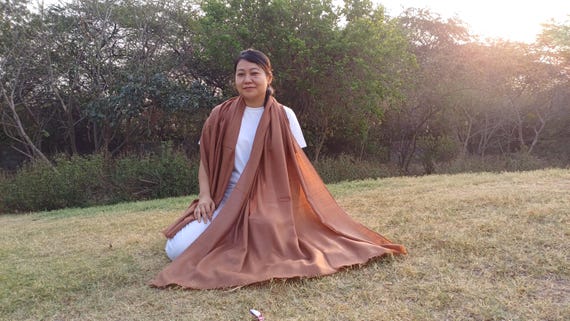 pashmina meditation shawl