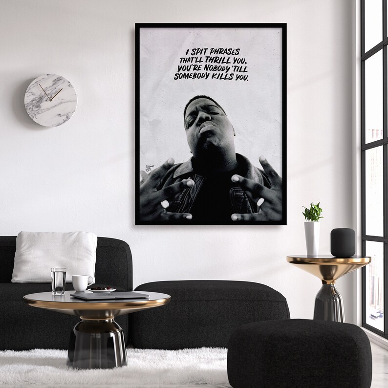The Notorious BIG Printable Poster You're Nobody Biggie Etsy