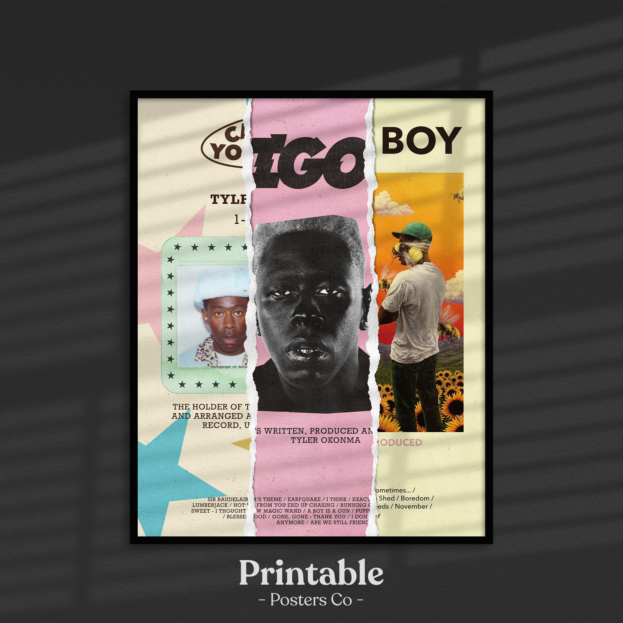 Tyler The Creator Poster Call Me If You Get Lost Album Etsy Tyler The Creator Poster Call Me If You Get Lost Album Etsy