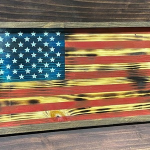 Wooden American Flag