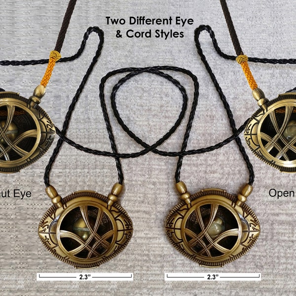 Dr Strange Eye of Agamotto Glow-in-the-Dark Necklace Pendant - Free Shipping within the USA!