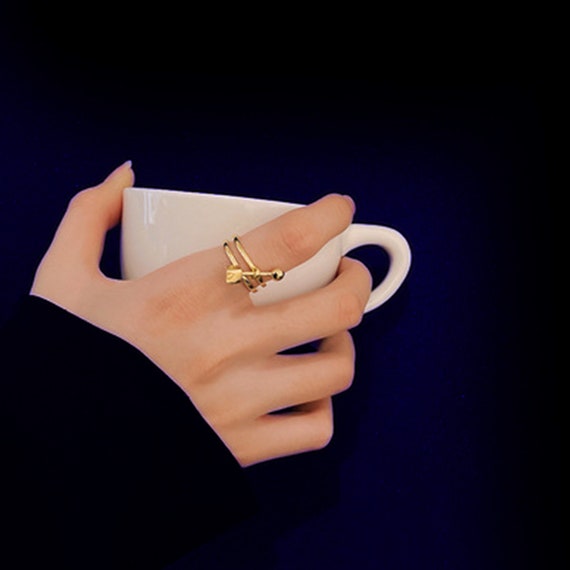 Thor Hammer Ring: Gold Color Mjolnir, Avengers Inspired
