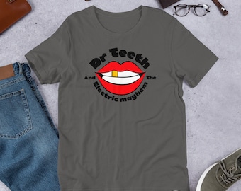 Camisa Dr Teeth elétrica mayhem camisa de férias da Disney presente para seu presente para ele camisa para presente de amante da Disney fofo fã da Disney muppets