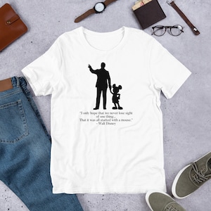 Partners shirt Walt quote shirt Disney vacation shirt gift for her gift for him shirt for Disney lover gift cute disney fan Walt partners