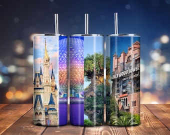 Disney Parks 20oz Tumbler Disney Inspired Tumbler Magic Kingdom Tumbler Disney Tumbler Gift for Her Gift For Him gift for park lover Disney