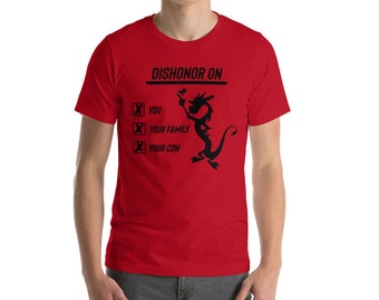 Mushu camisa Mulan película camisa Disney vacaciones camisa regalo para su regalo para él camisa para Disney amante regalo lindo disney fan mulan amante mushu