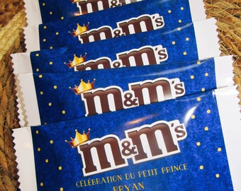 Emballage de bonbon - m&ms - Dragibus - prince - à thèmes - personnalisable - Kinder - autres