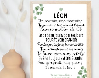 Baptism poster - Customizable text