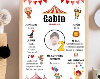 Circus - Personalized Poster - Boy