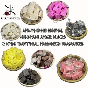 Traditional Moroccan Amber Fragrance blocks handmade