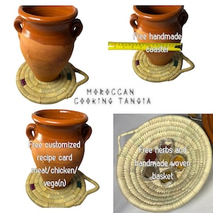 Handmade Moroccan Tangia with complementary gifts: For all your slow-cooked delights