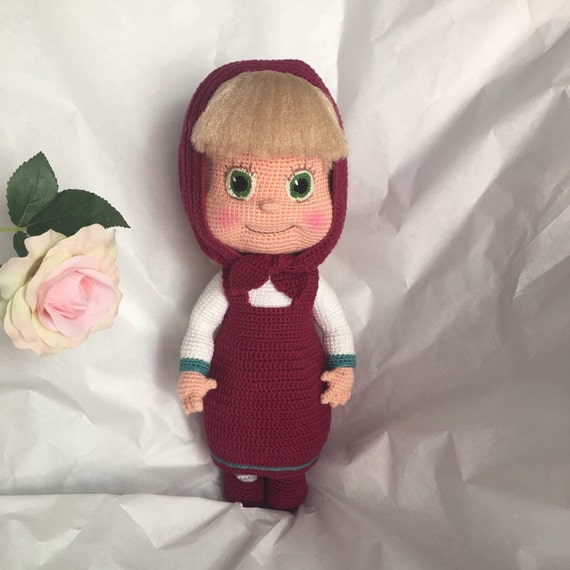 Masha And The Bear Doll Crochet Doll for Masha - Etsy