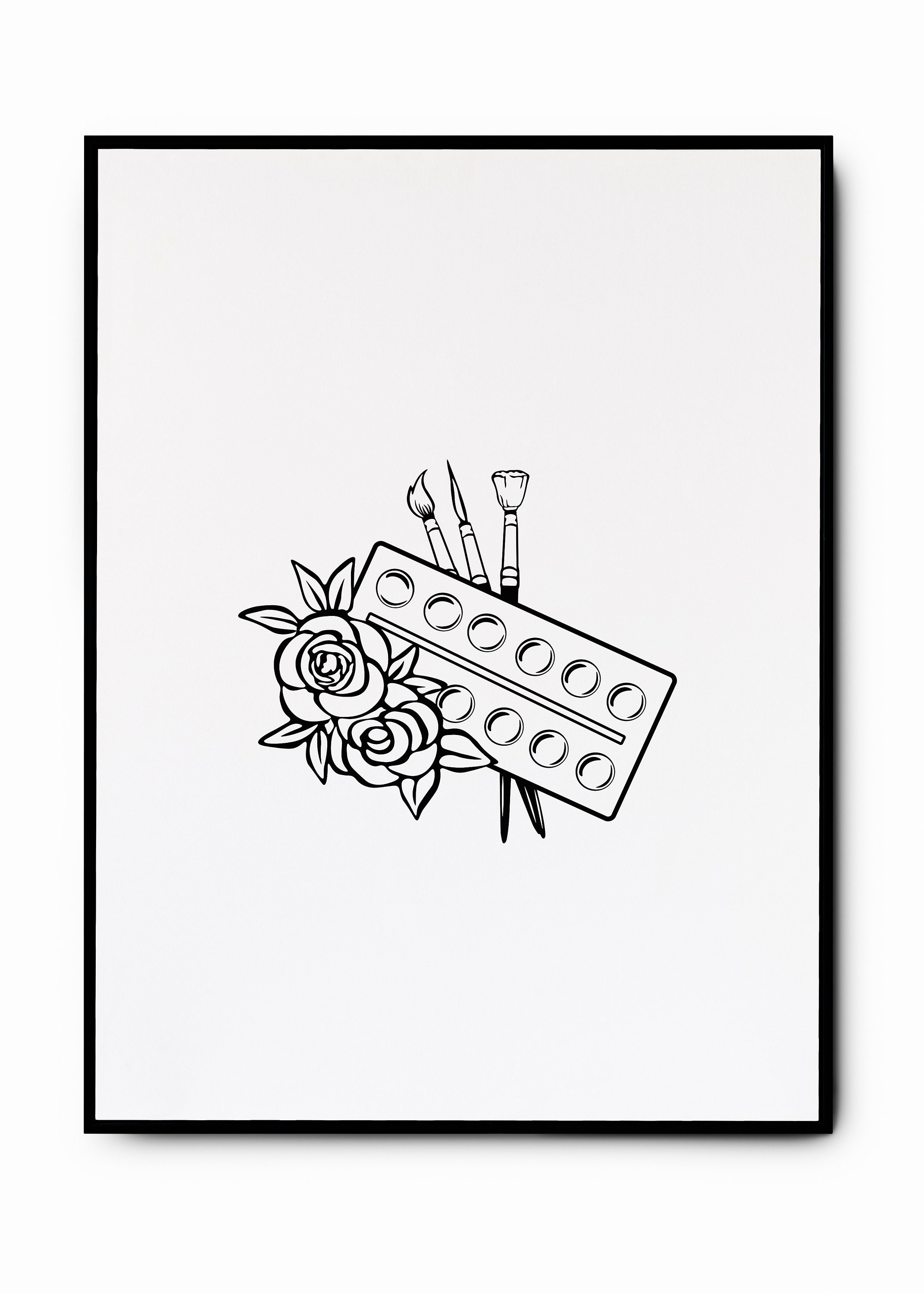 Artist Supplies Svg School Supplies SVG Paint Brushes Svg Etsy Canada