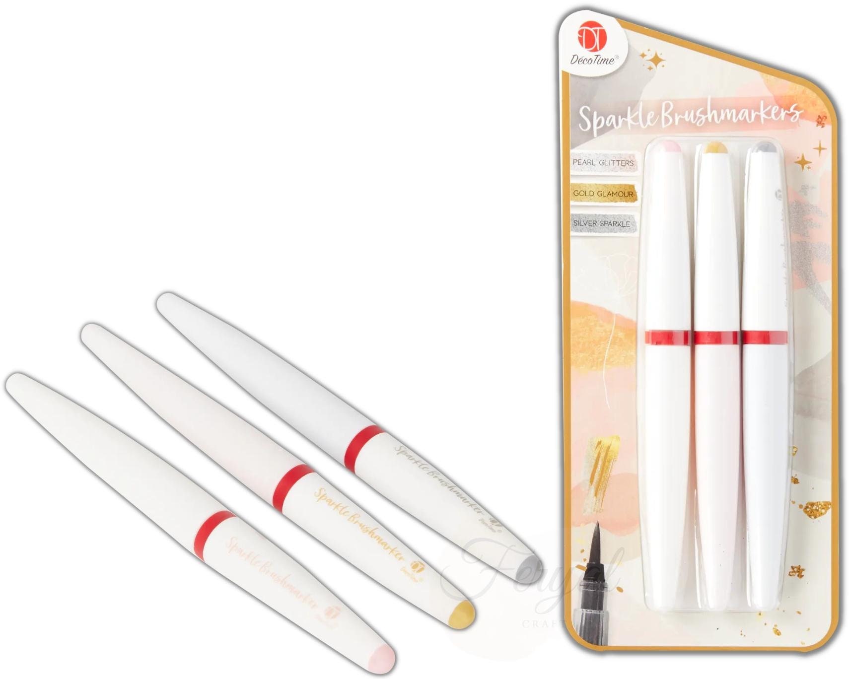 Glitter Calligraphy Pens, Glitter Brush Markers, Sparkle Calligraphy Pens,  Handlettering Glitter Pen, Sparkle Markers, Sparkle Brush Markers 