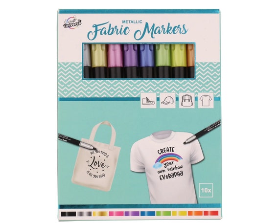 Fabric Markers, Textile Paint, Textile Marker, Textile Pens, Clothing Pen,  Clothing Markers, Metallic Fabric Marker, Clothing Paint, Fabric -   Denmark