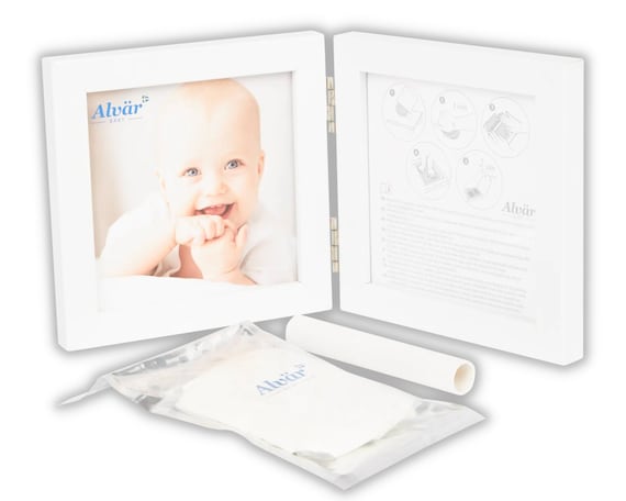 Baby Handprint Kit |No Mold| Baby Picture Frame, Baby Footprint Kit, Perfect for Baby Boy Gifts,Top Baby Girl Gifts, Baby Shower Gifts, Newborn Baby