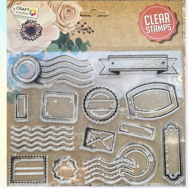 Clear Stamp Sets, Postal Clear Stamp, Vintage Postage Stamp, Letter Stamp, Card Stamp, Photo Album Decorative Clear Stamp, Scrapbook Stamps