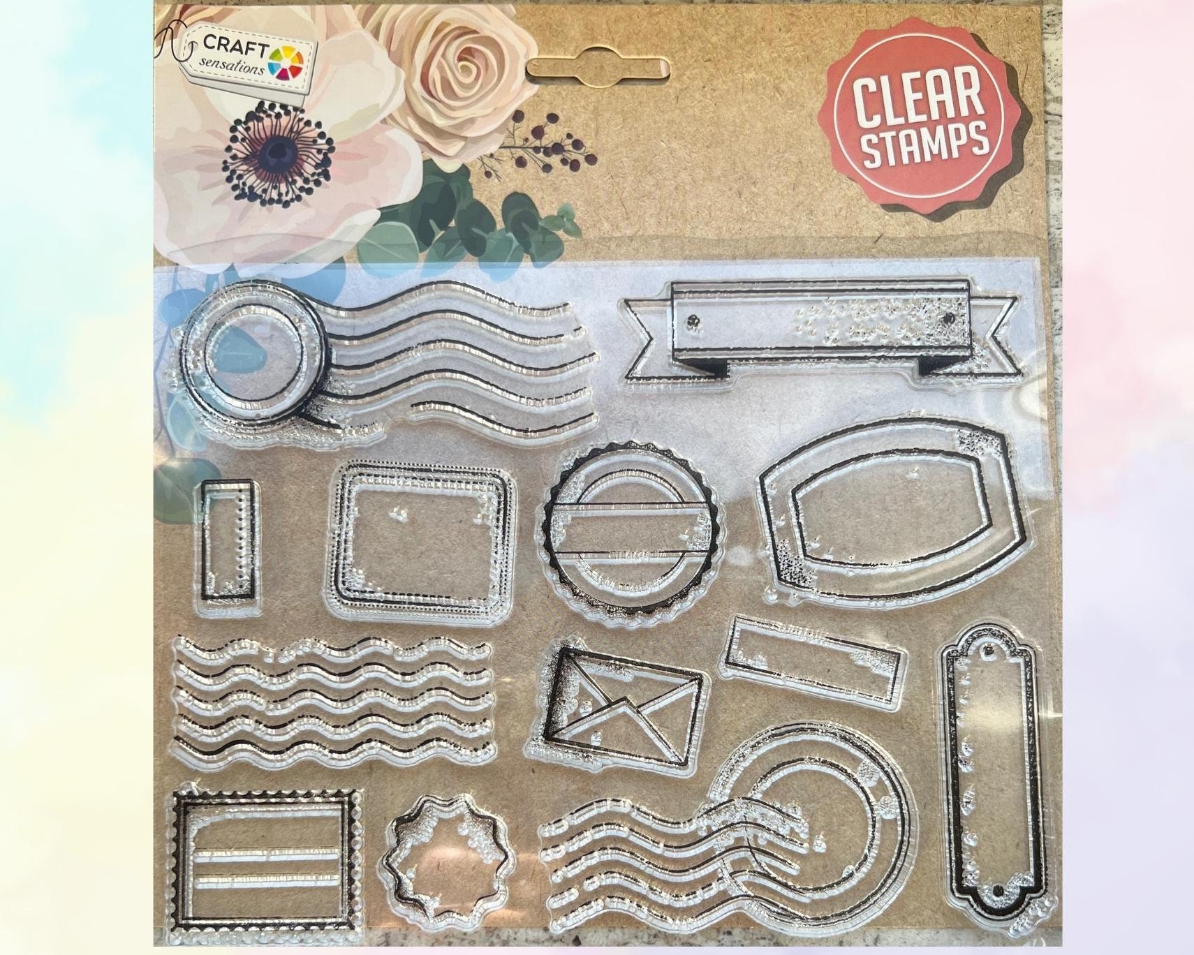 Clear Stamps 2 Keys & 3 Clocks 5pc Clear Stamp Set, Clear Silicone